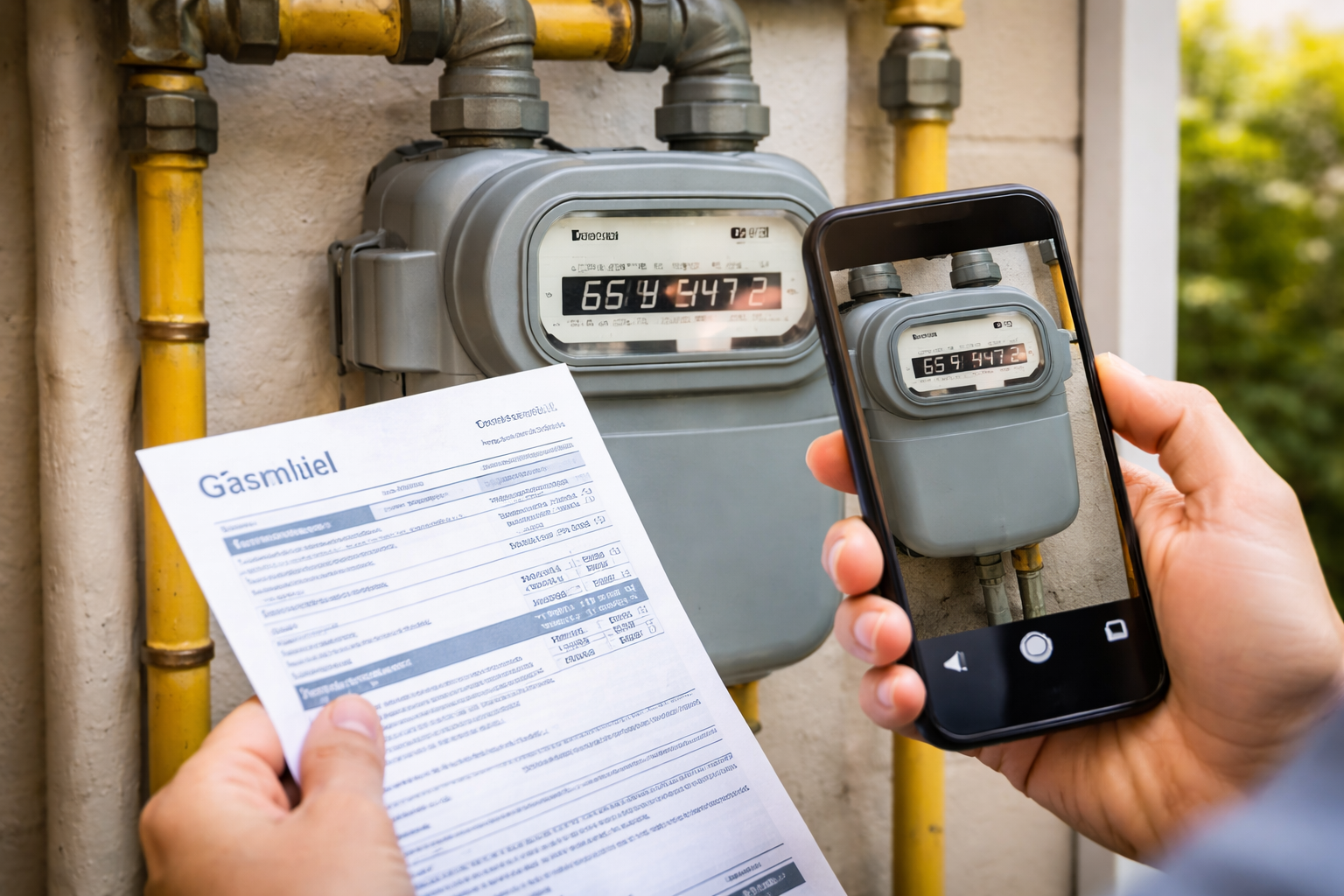 gas bill meter reading incorrect