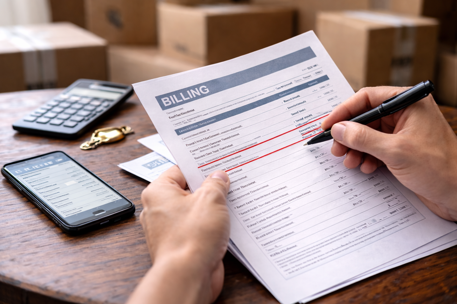 mobile bill overcharge after move