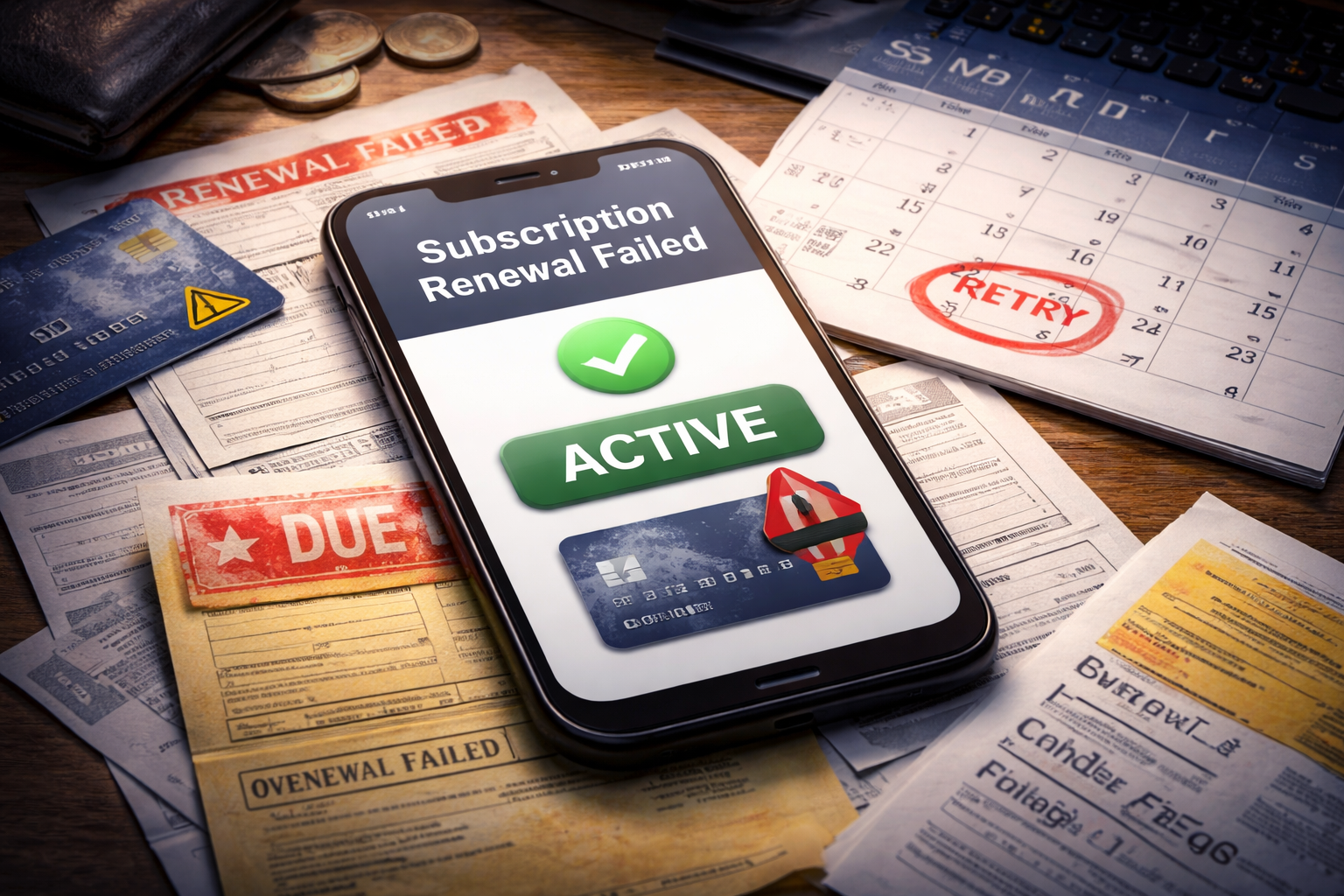 Subscription Shows Active After Failed Renewal but User Still Charged on Retry Cycle