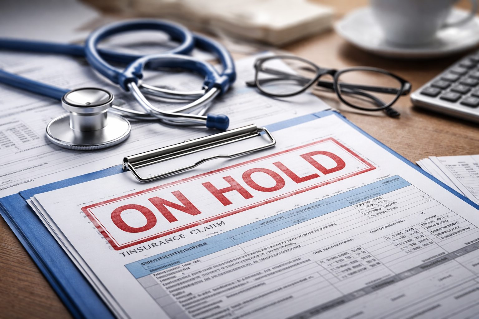 medical bill placed on hold due to insurance coordination of benefits delay
